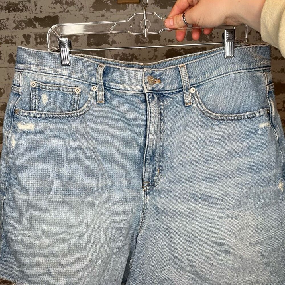 J. Crew | women denim distressed shorts